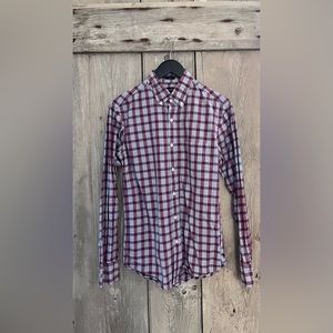 J. Crew Slim Fit Button-Down in Blue/Red Plaid
